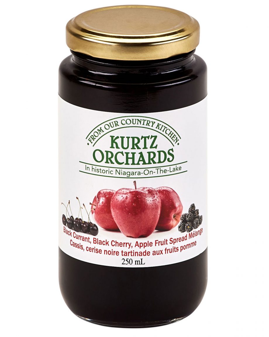 Black Currant, Black Cherry, Apple Fruit Spread Melange