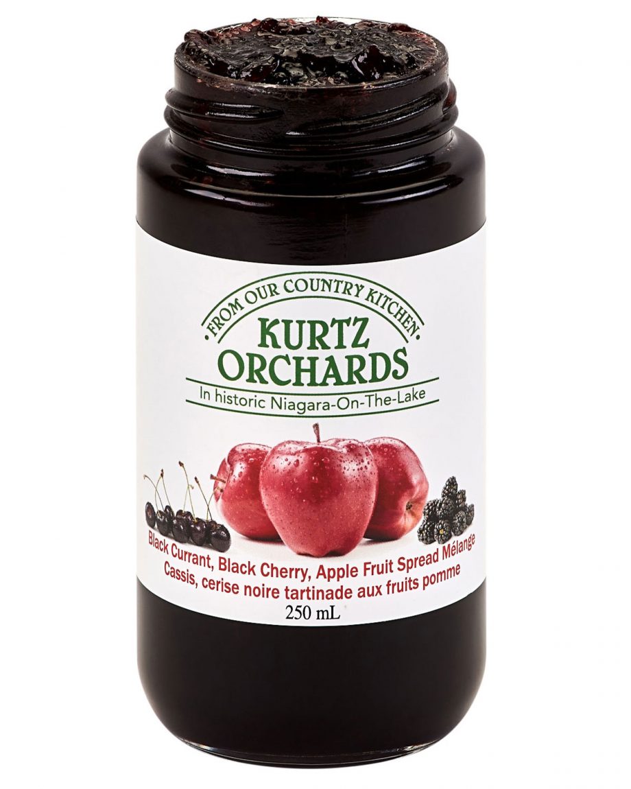 Black Currant, Black Cherry, Apple Fruit Spread Melange