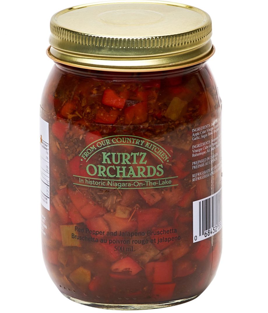 Red Pepper and Jalapeno Bruschetta